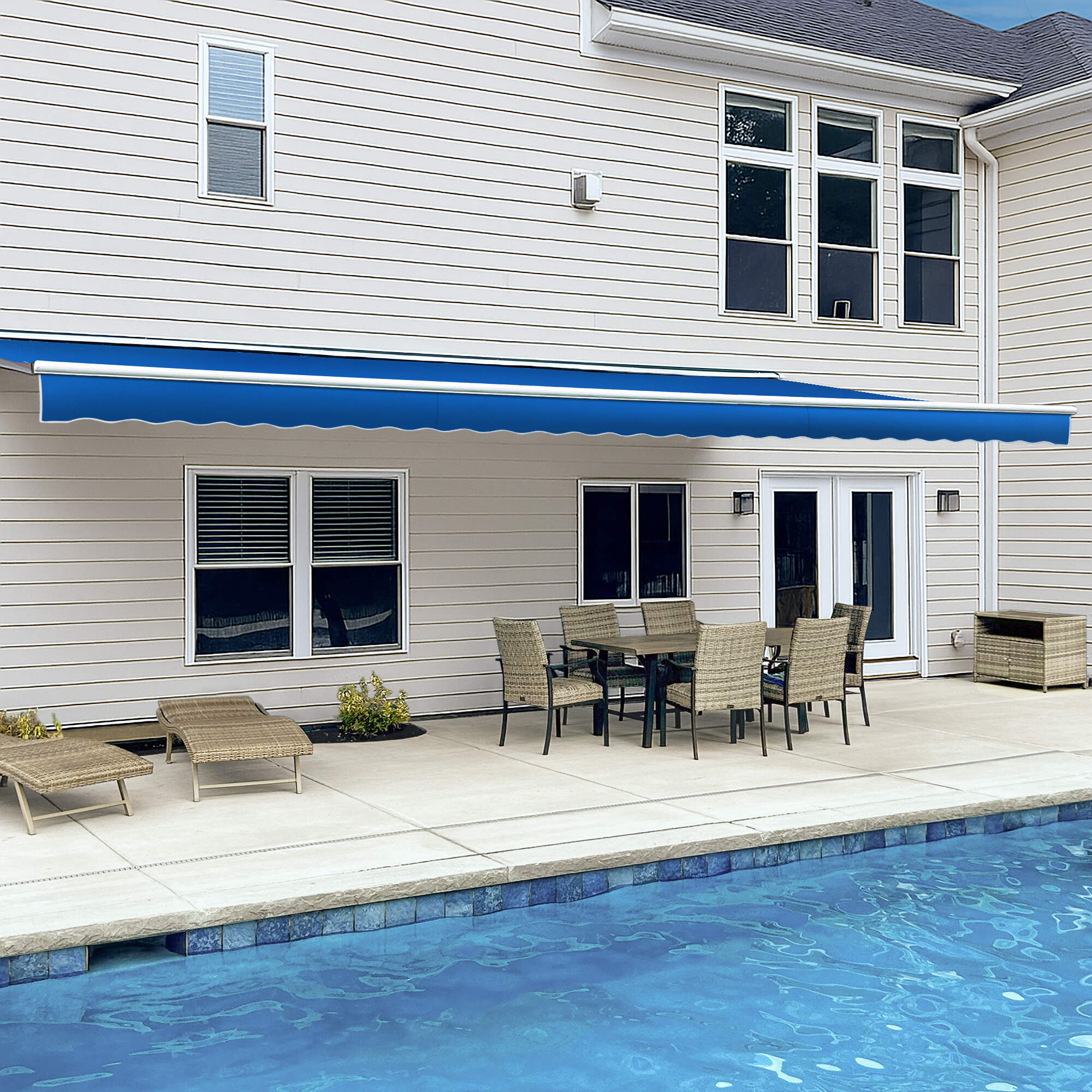 Destin® Left Motor Awning - Awntech Corporation