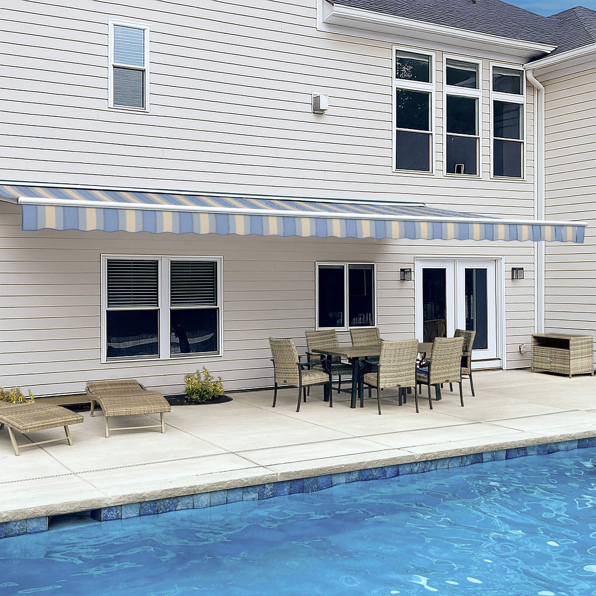 Destin® Left Motor Awning - Awntech Corporation