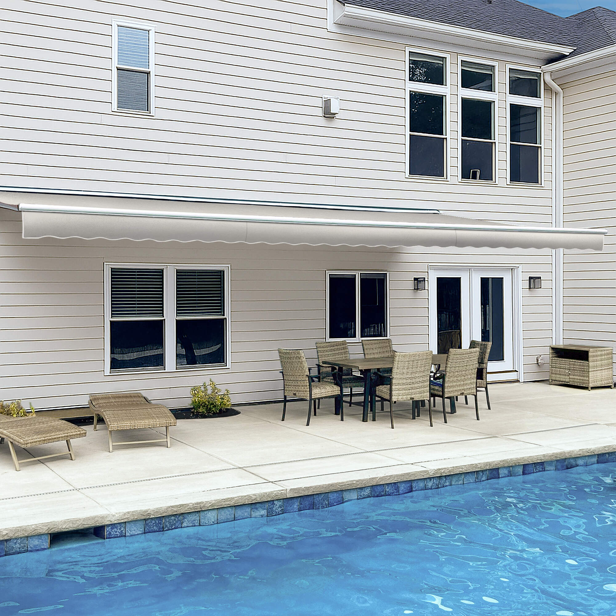 Destin® Left Motor Awning - Awntech Corporation