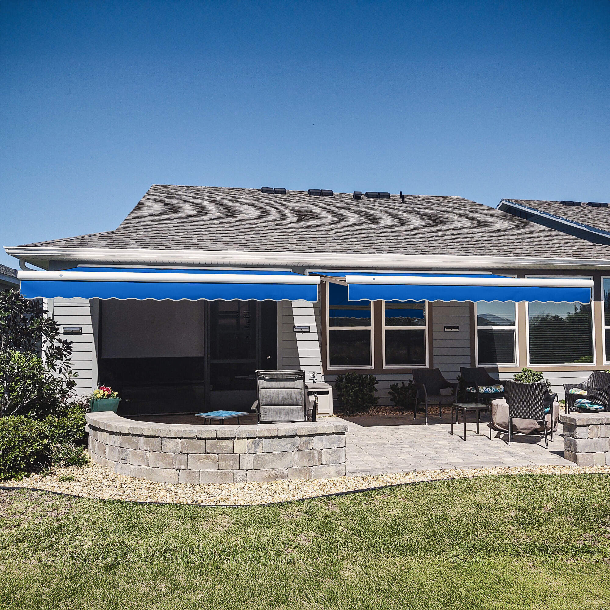 Key West® Left Motor Awning - Awntech Corporation