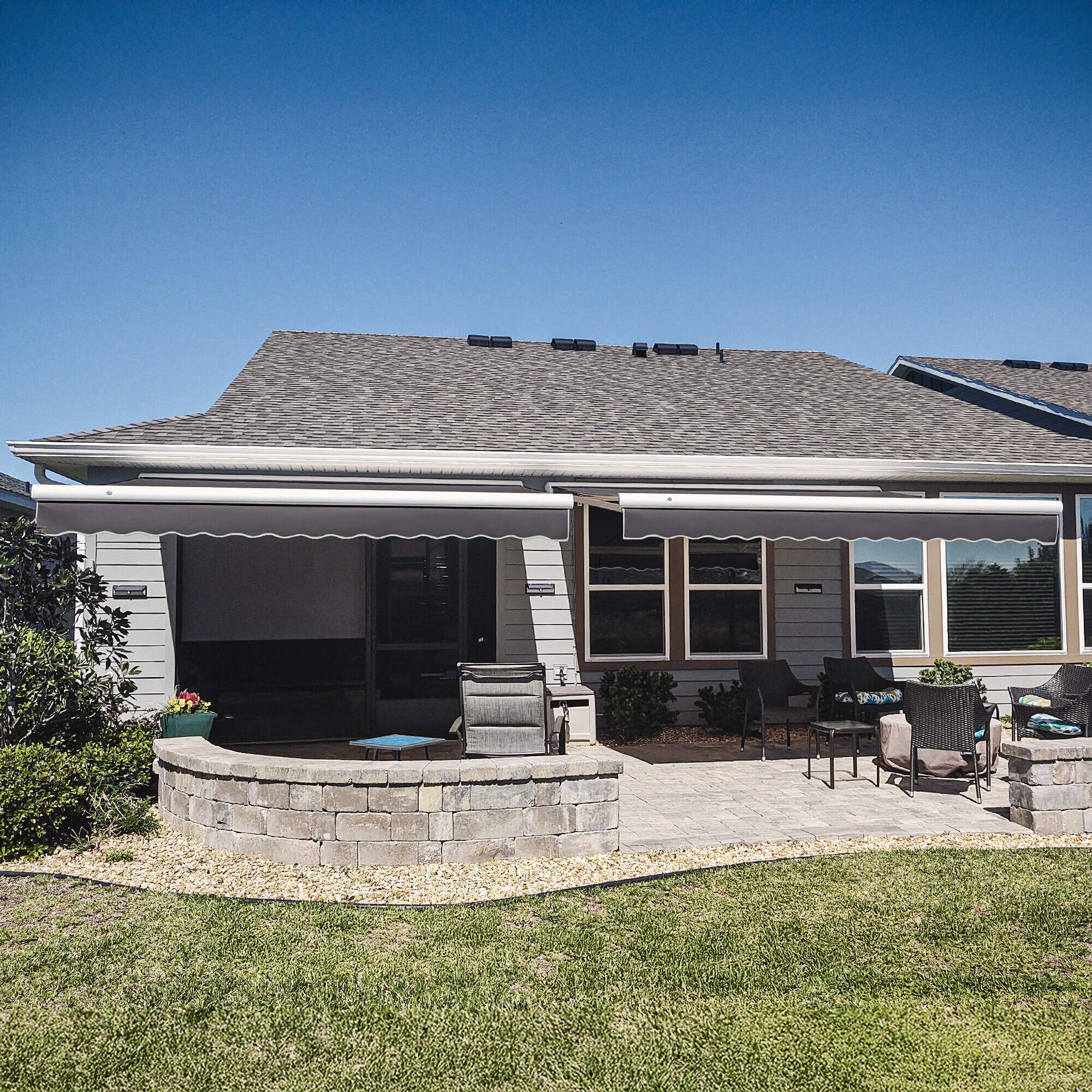 Key West® Left Motor Awning - Awntech Corporation