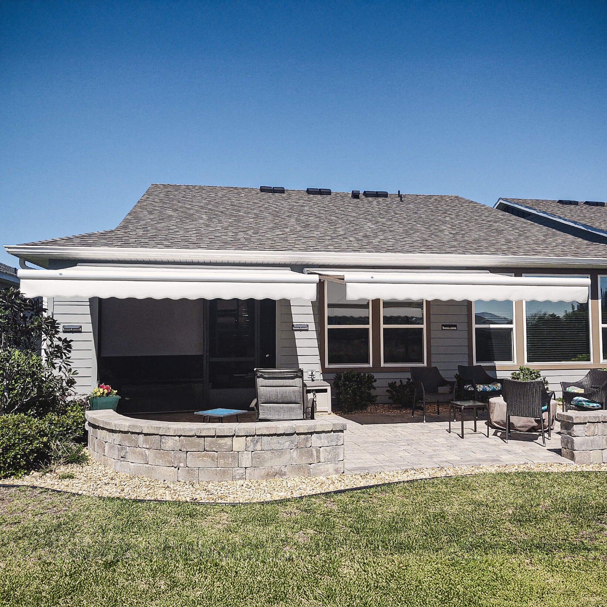 Key West® Left Motor Awning - Awntech Corporation