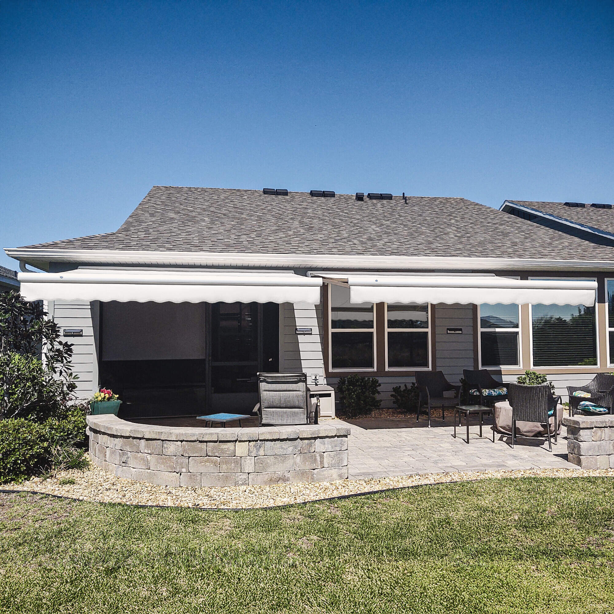 Key West® Right Motor Awning - Awntech Corporation