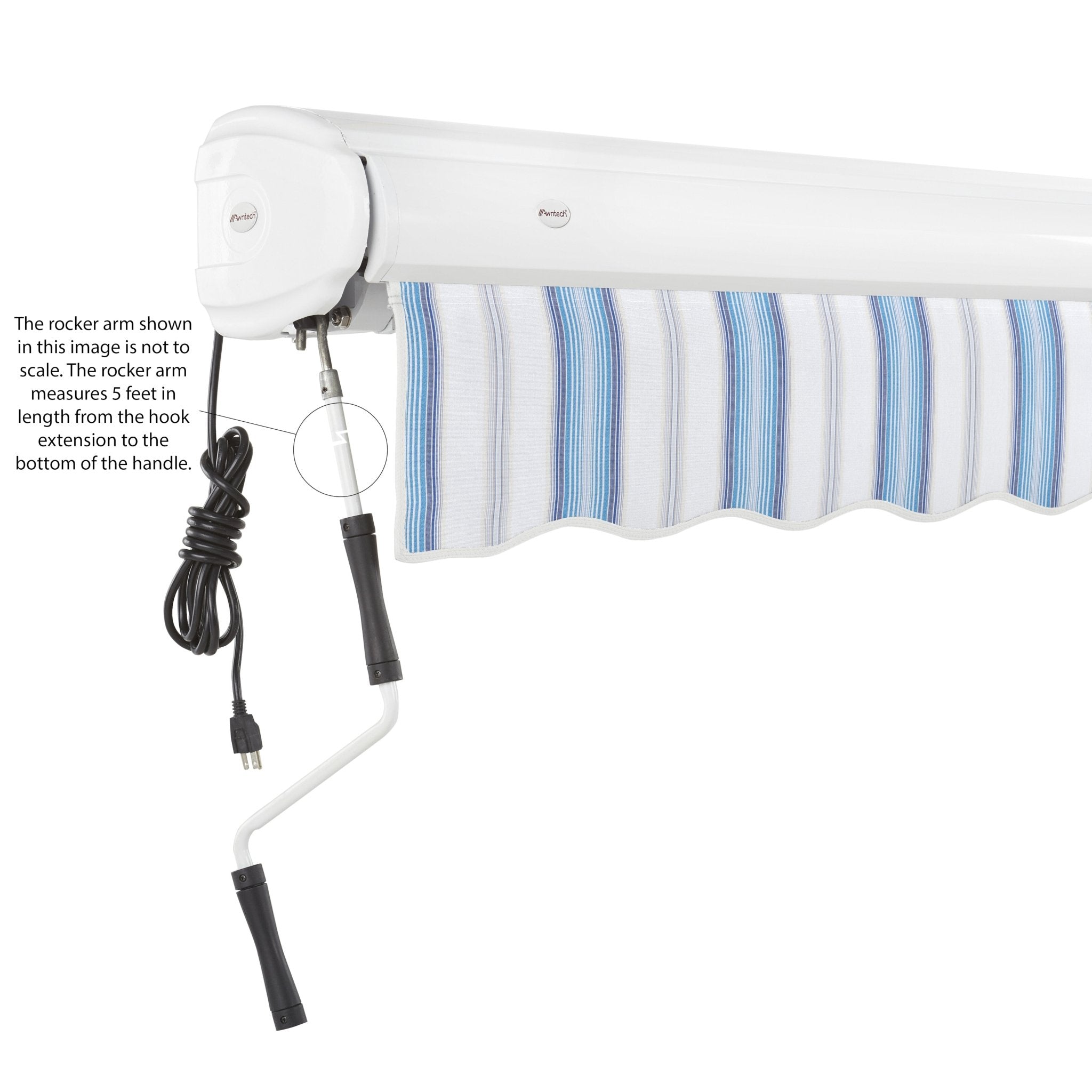 Key West® Left Motor Awning - Awntech Corporation