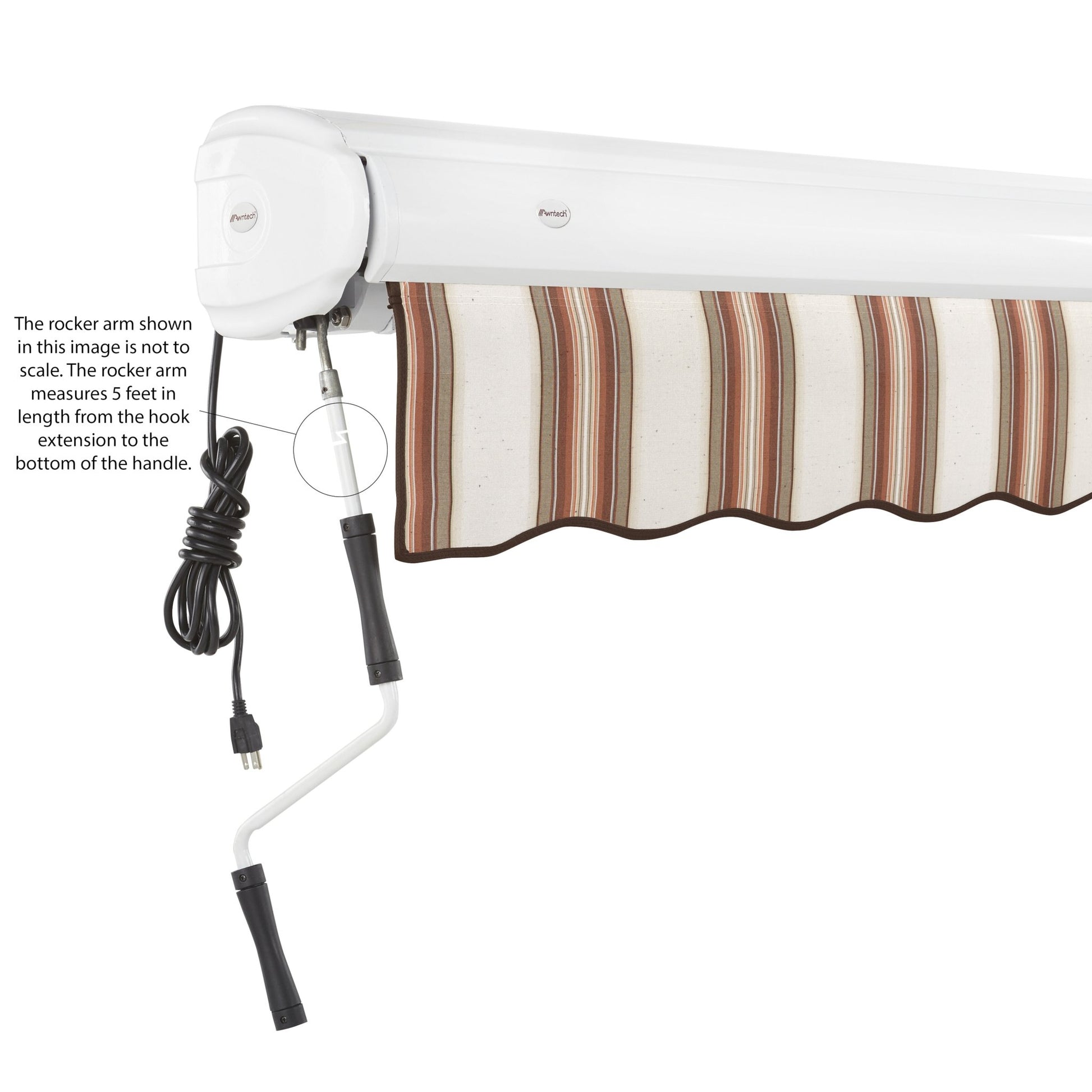 Key West® Left Motor Awning - Awntech Corporation