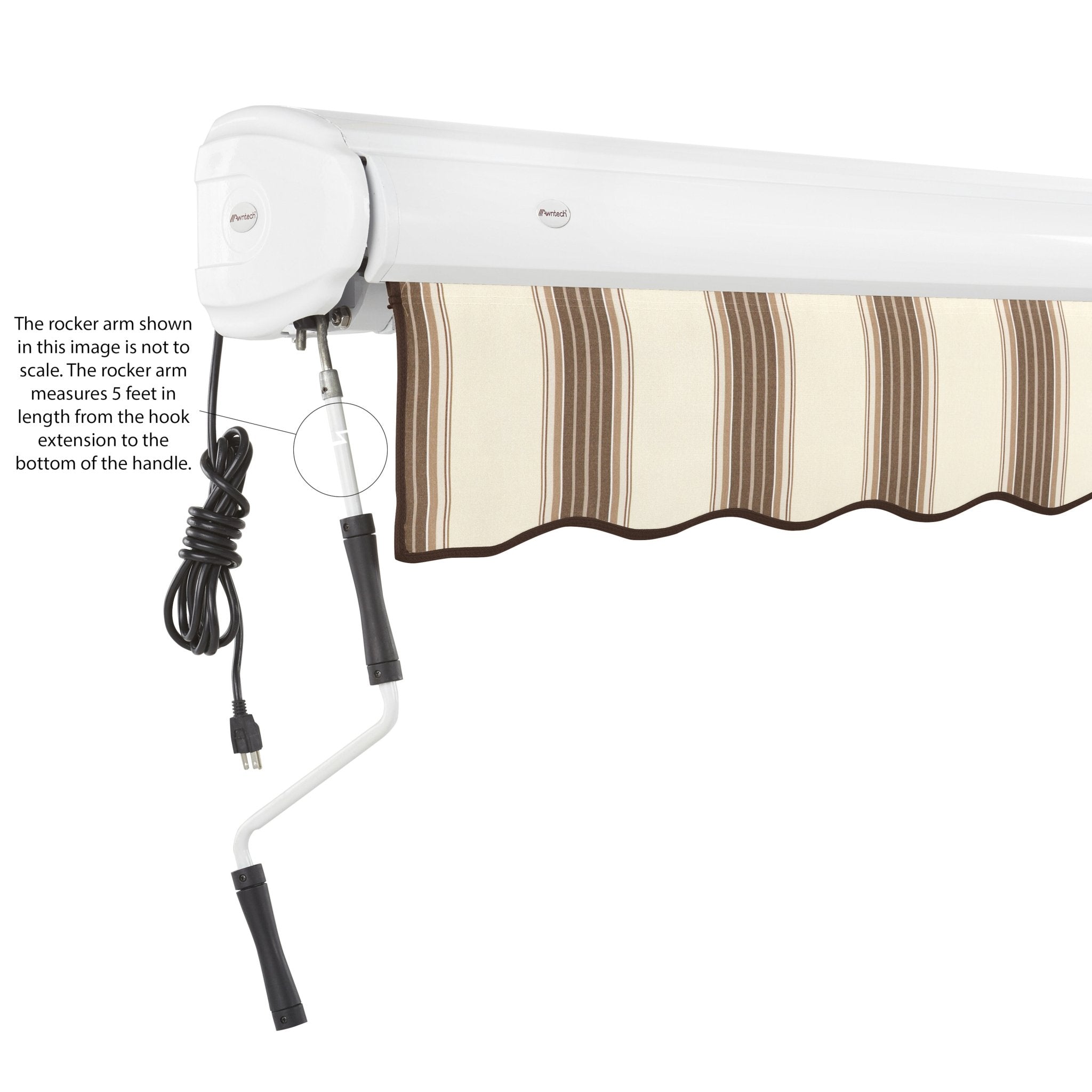 Key West® Left Motor Awning - Awntech Corporation