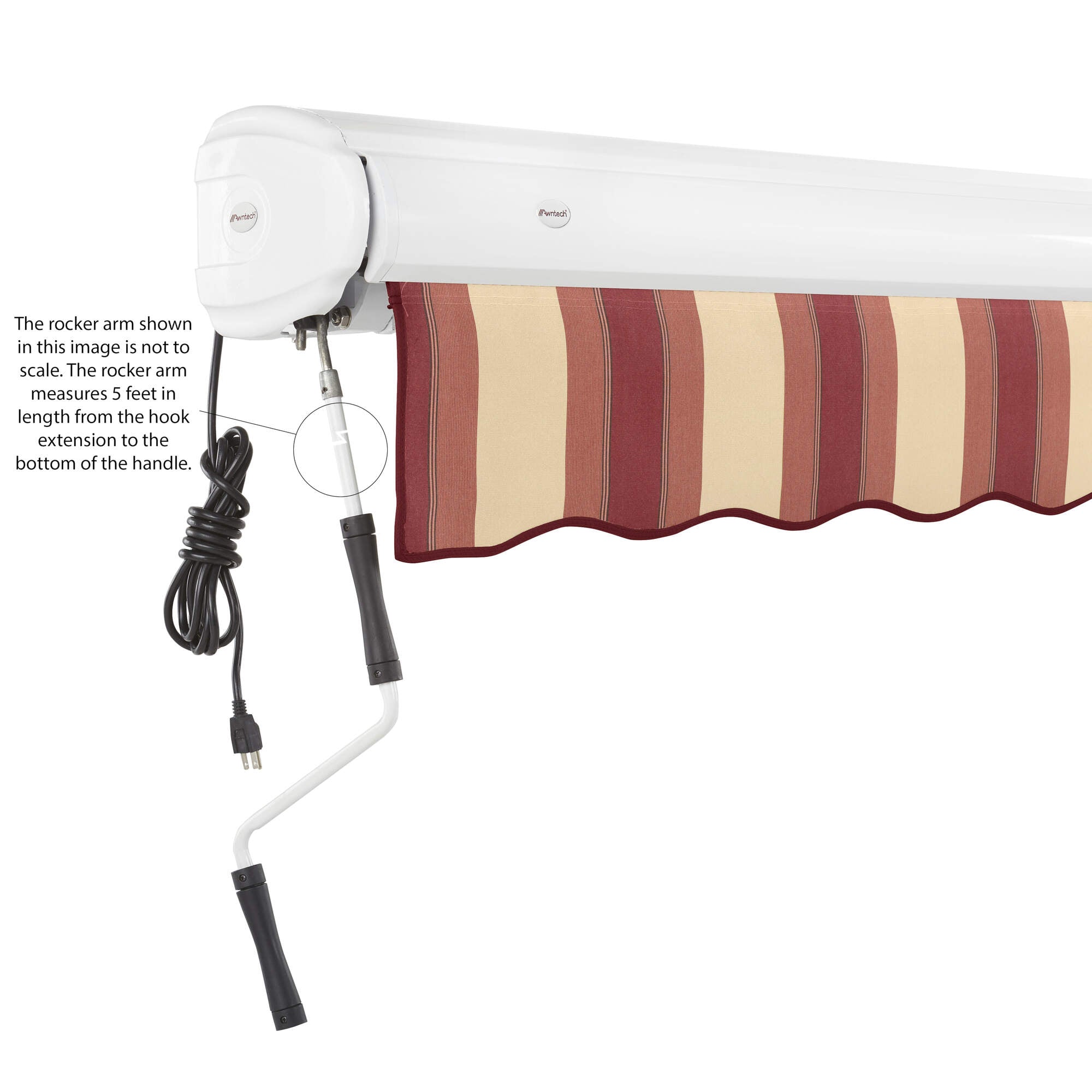 Key West® Left Motor Awning - Awntech Corporation