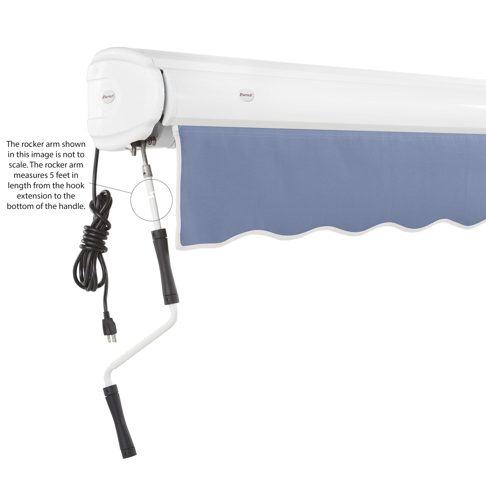 Key West® Left Motor Awning - Awntech Corporation