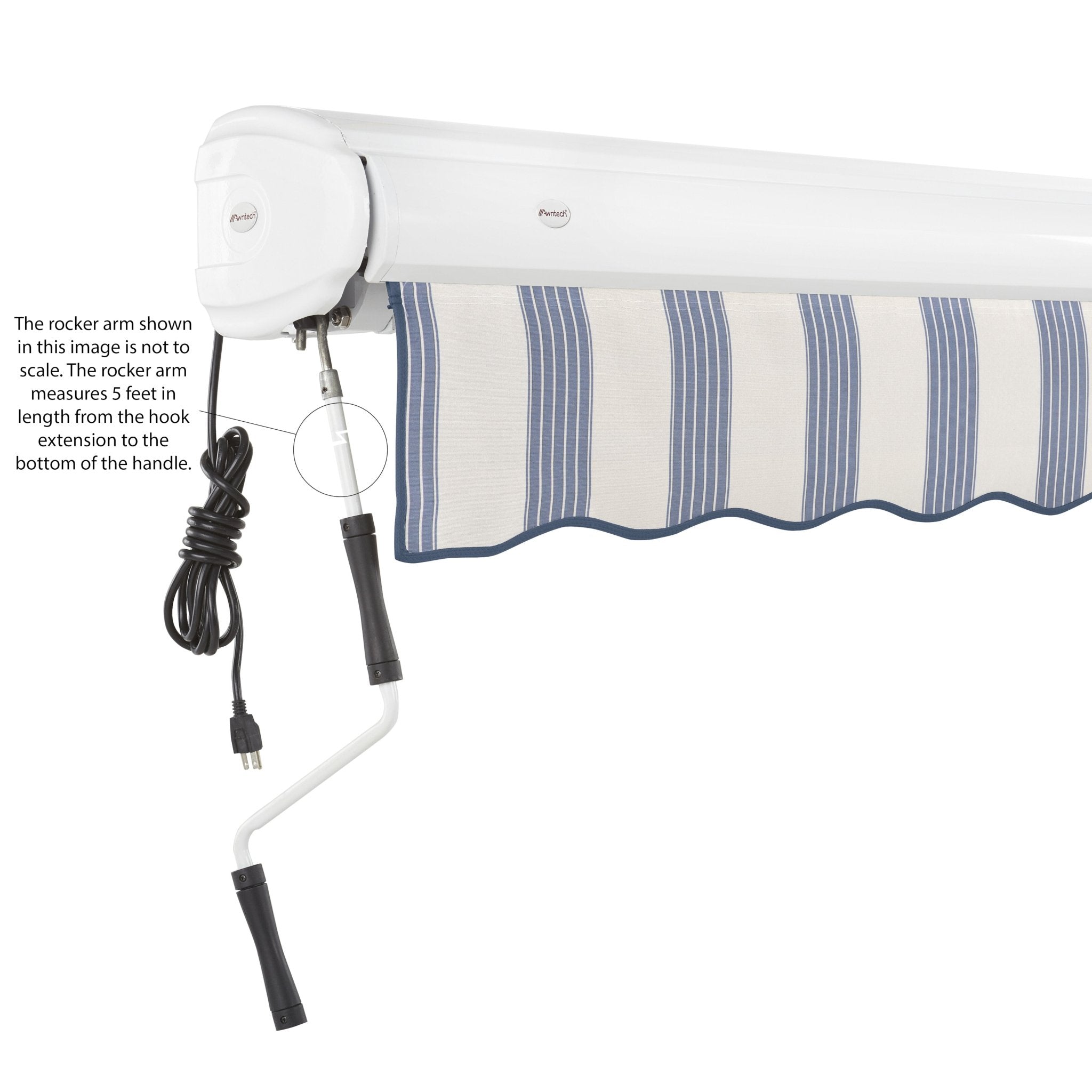 Key West® Left Motor Awning - Awntech Corporation