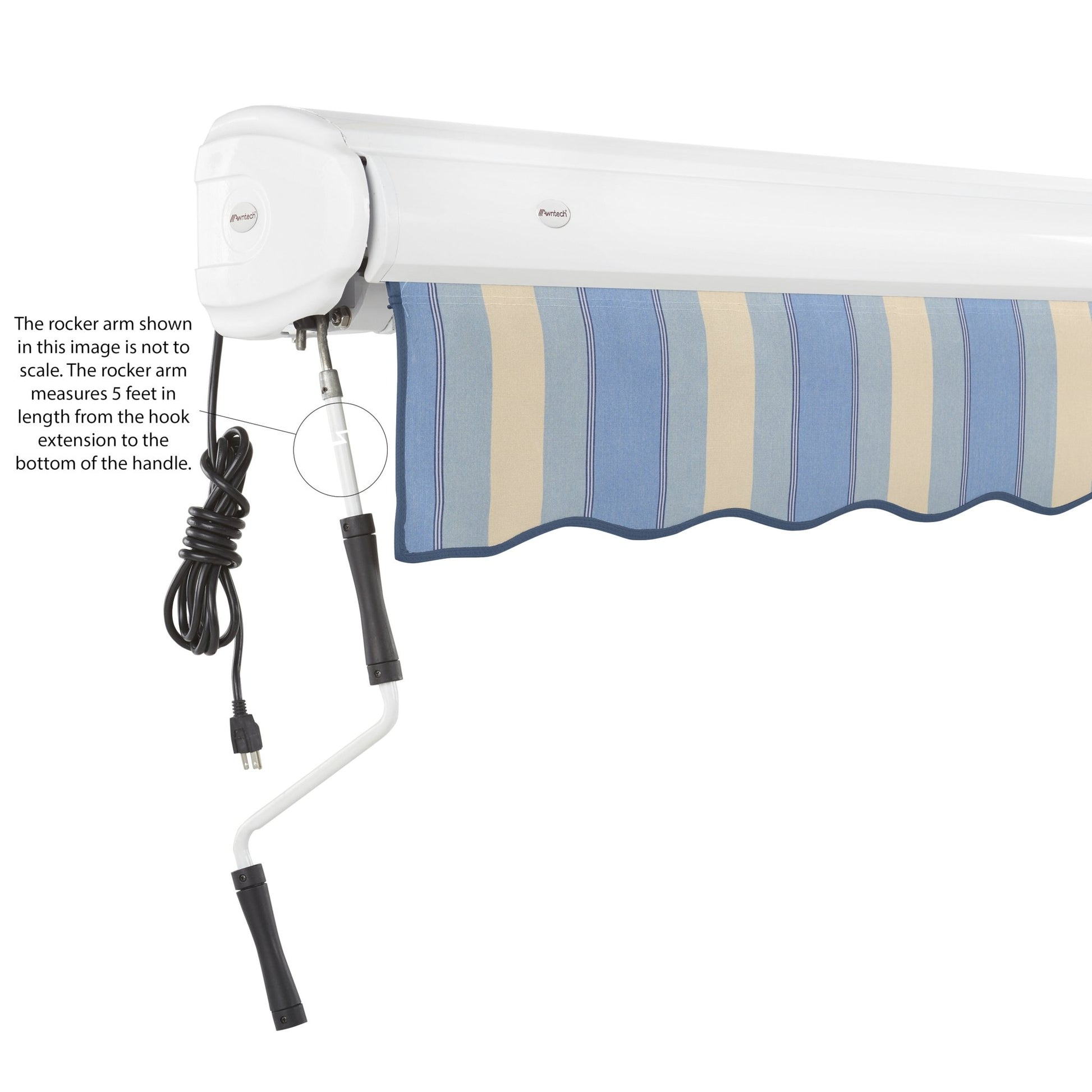 Key West® Left Motor Awning - Awntech Corporation