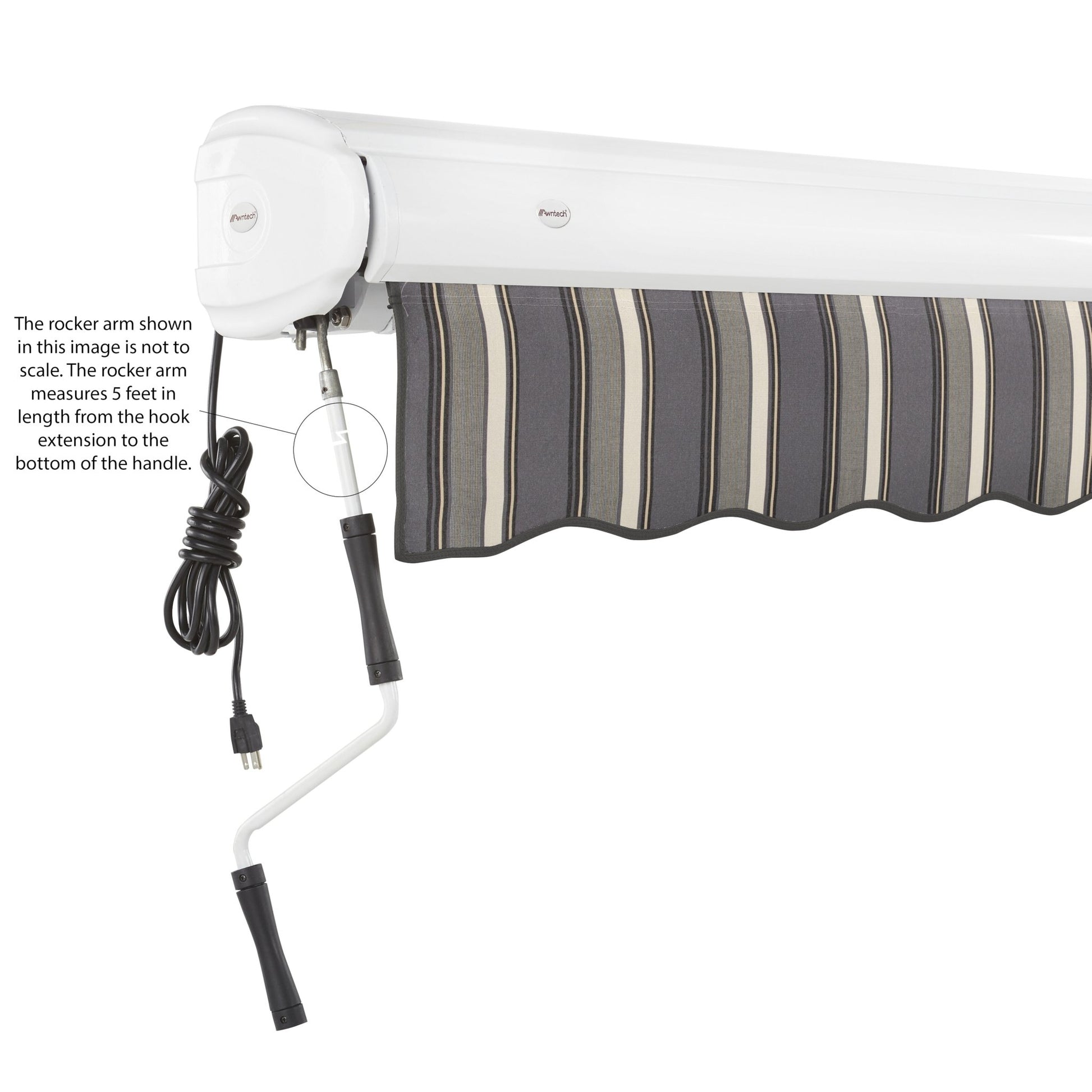 Key West® Left Motor Awning - Awntech Corporation