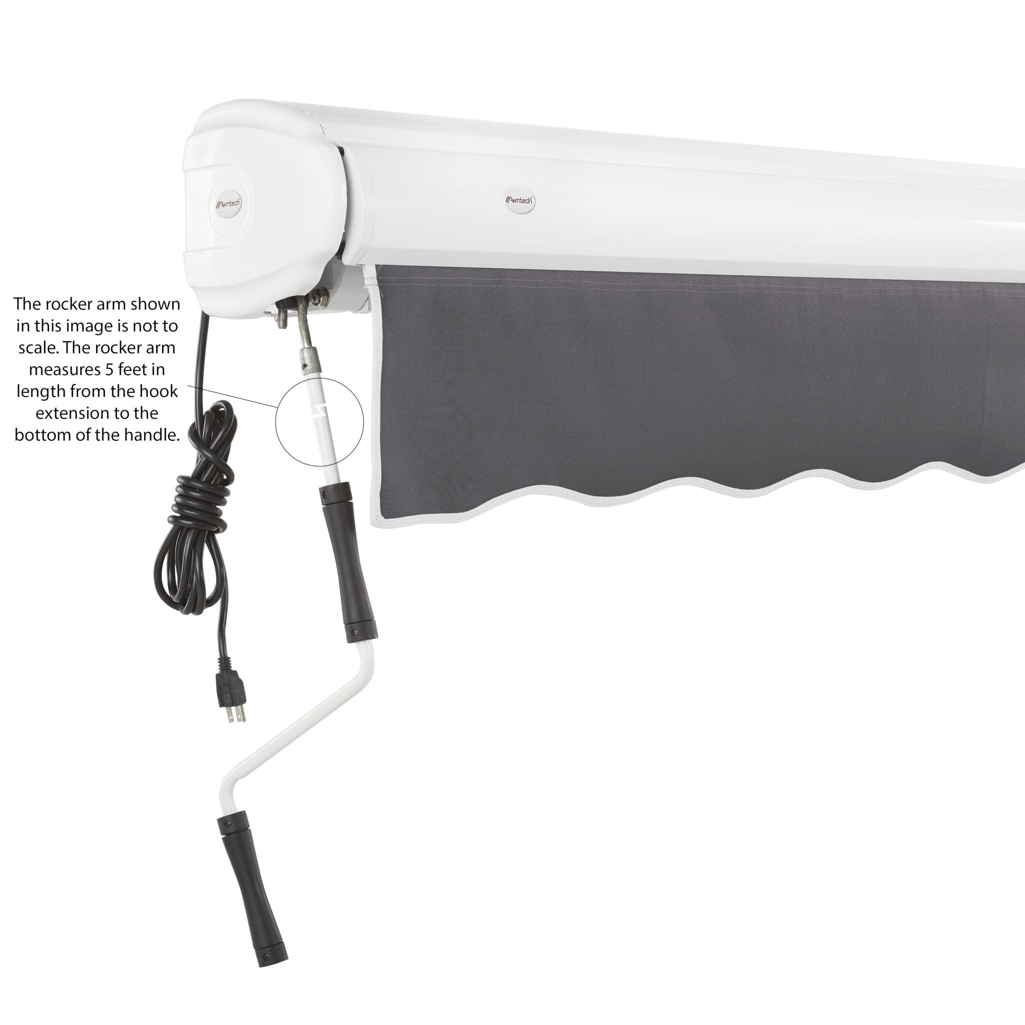 Key West® Left Motor Awning - Awntech Corporation