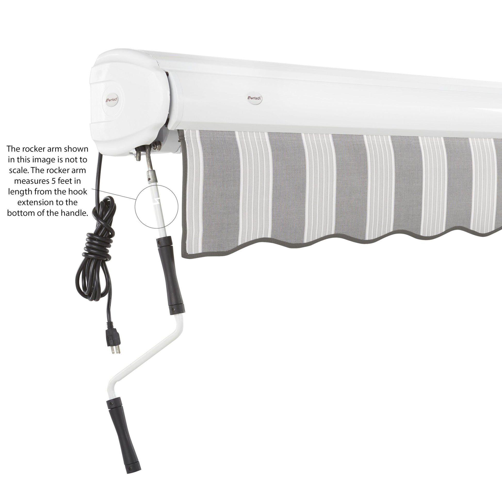 Key West® Left Motor Awning - Awntech Corporation