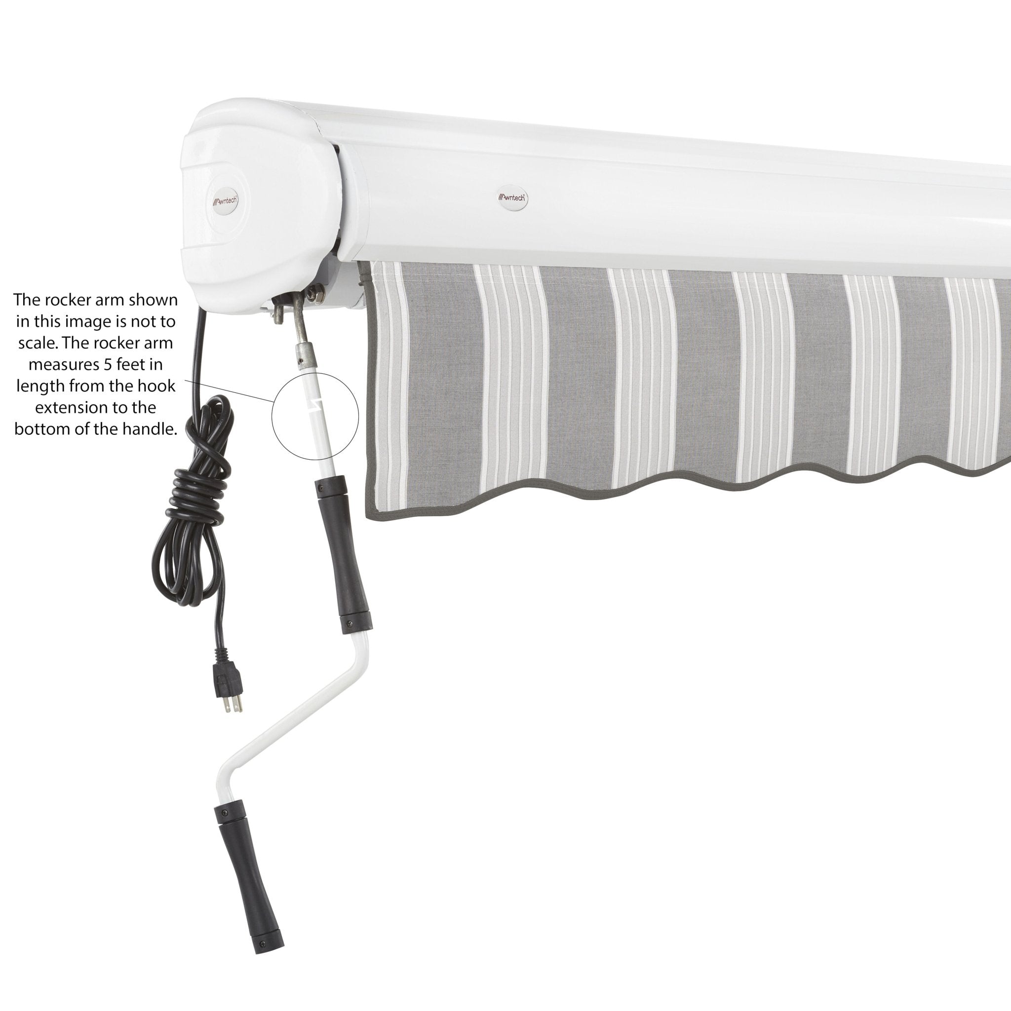 Key West® Left Motor Awning - Awntech Corporation