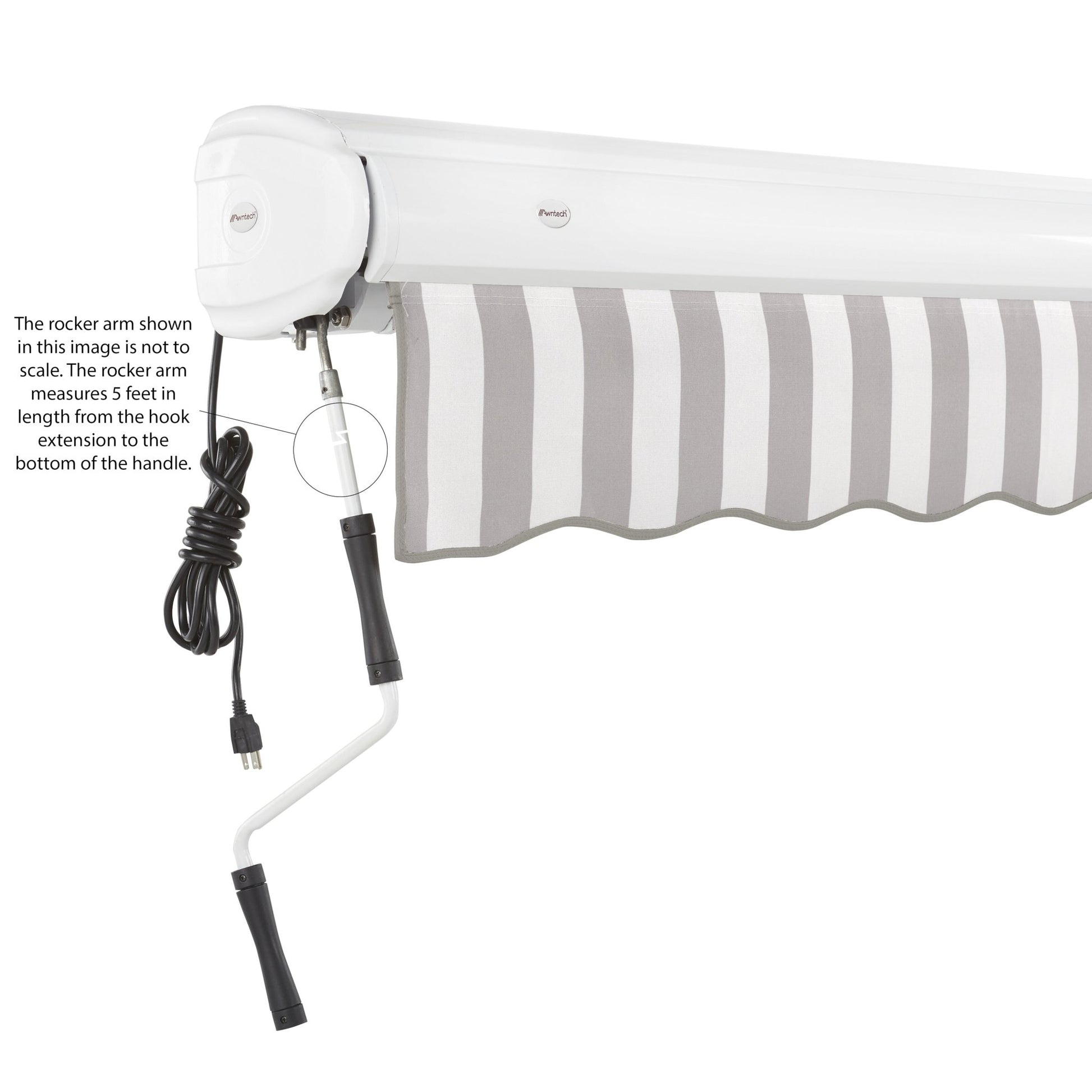 Key West® Left Motor Awning - Awntech Corporation
