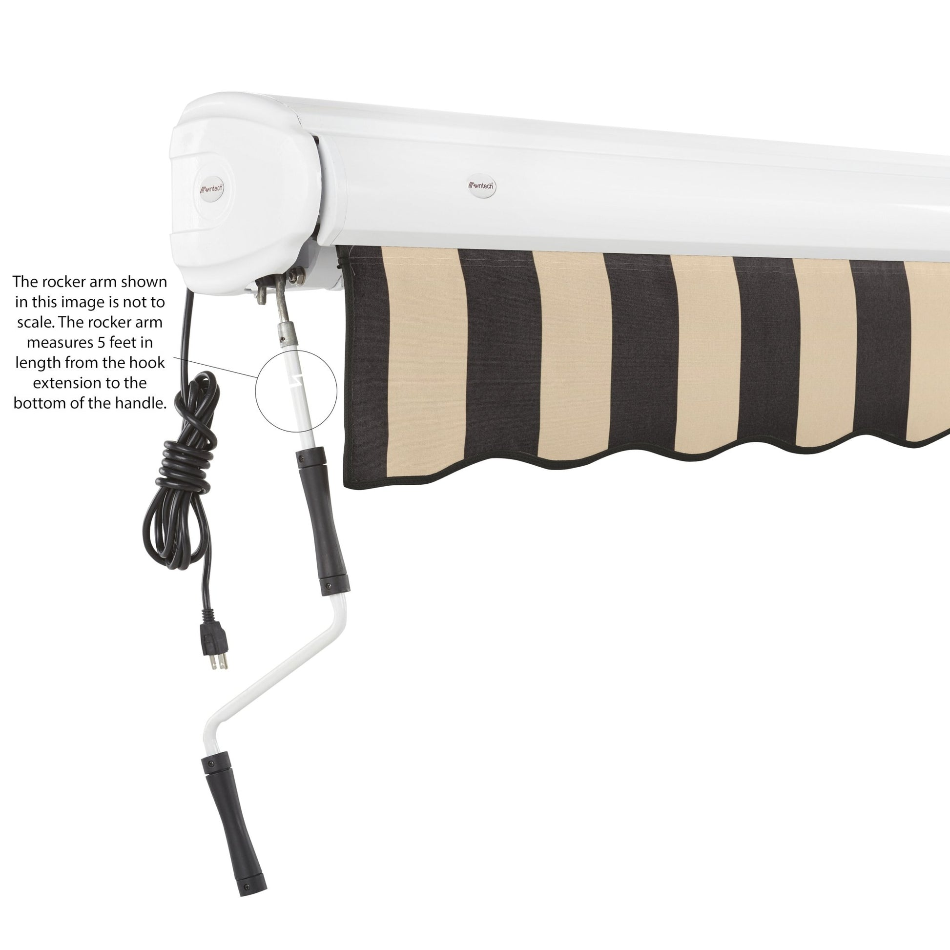 Key West® Left Motor Awning - Awntech Corporation