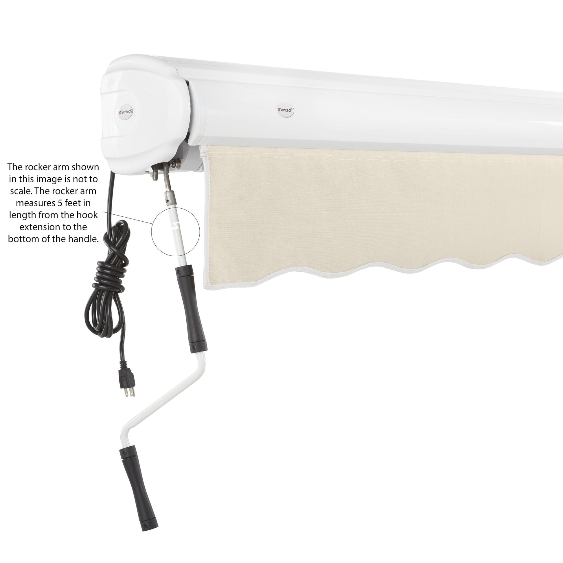 Key West® Left Motor Awning - Awntech Corporation