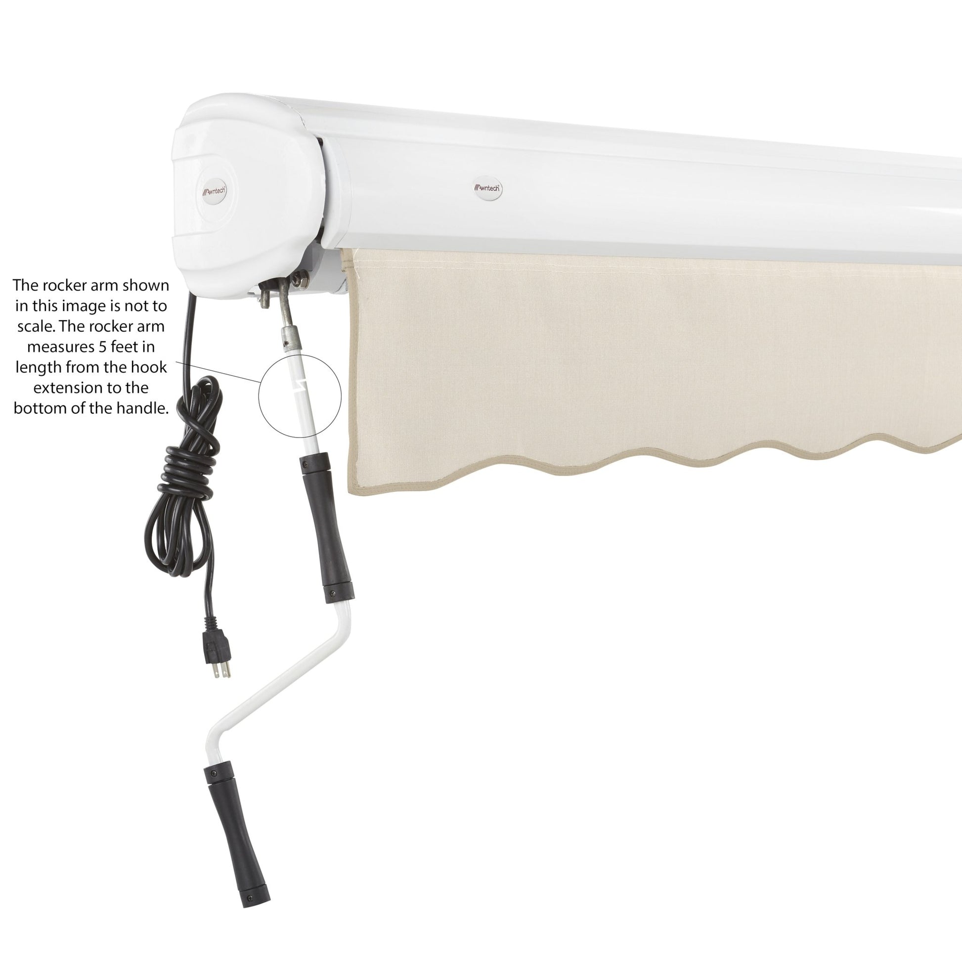 Key West® Left Motor Awning - Awntech Corporation