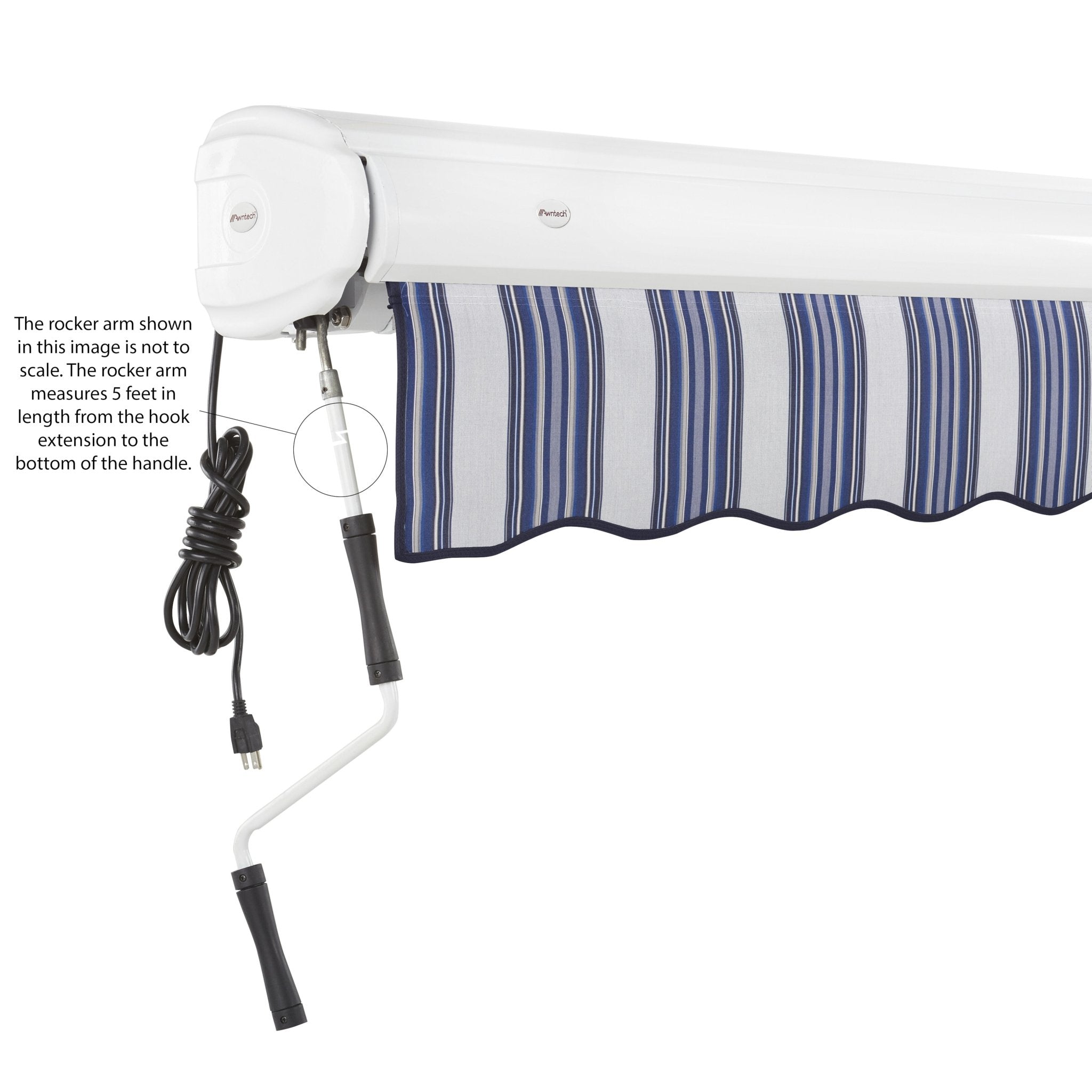 Key West® Left Motor Awning - Awntech Corporation
