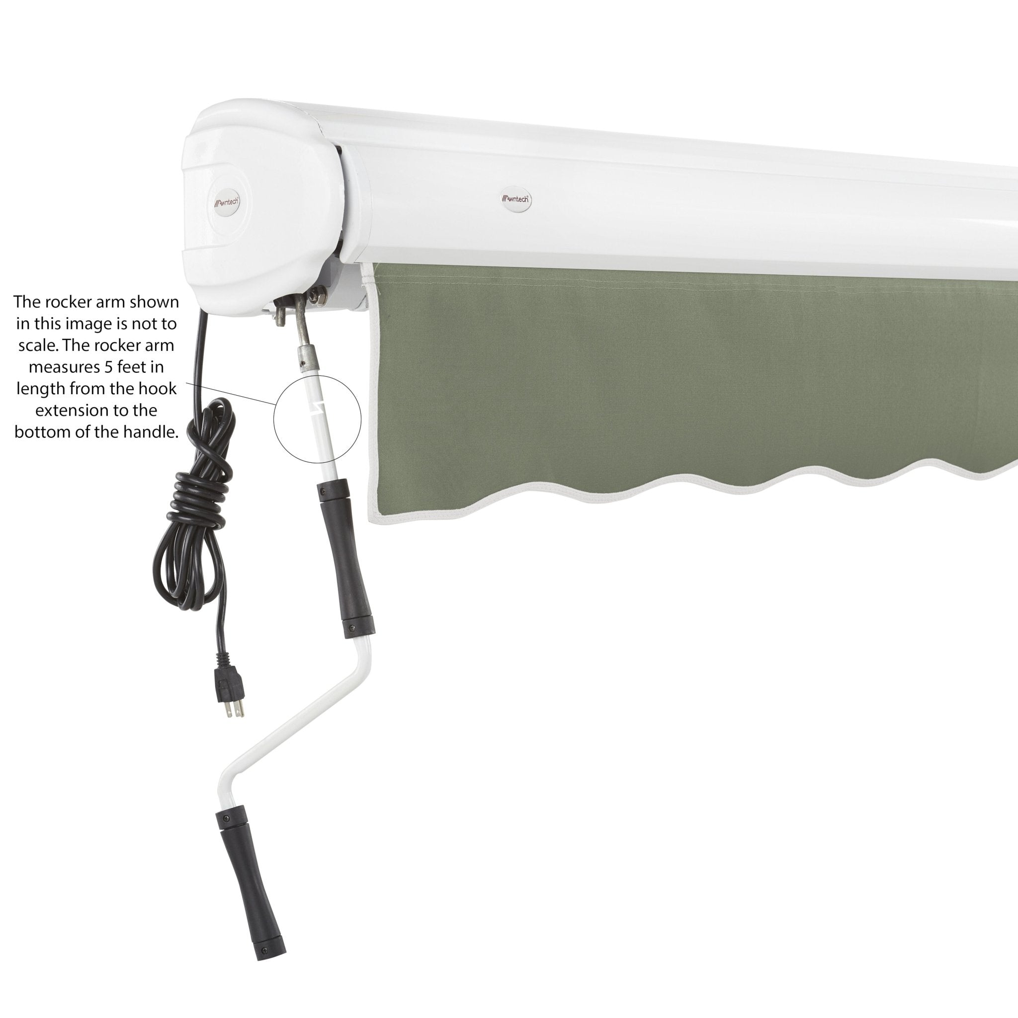 Key West® Left Motor Awning - Awntech Corporation