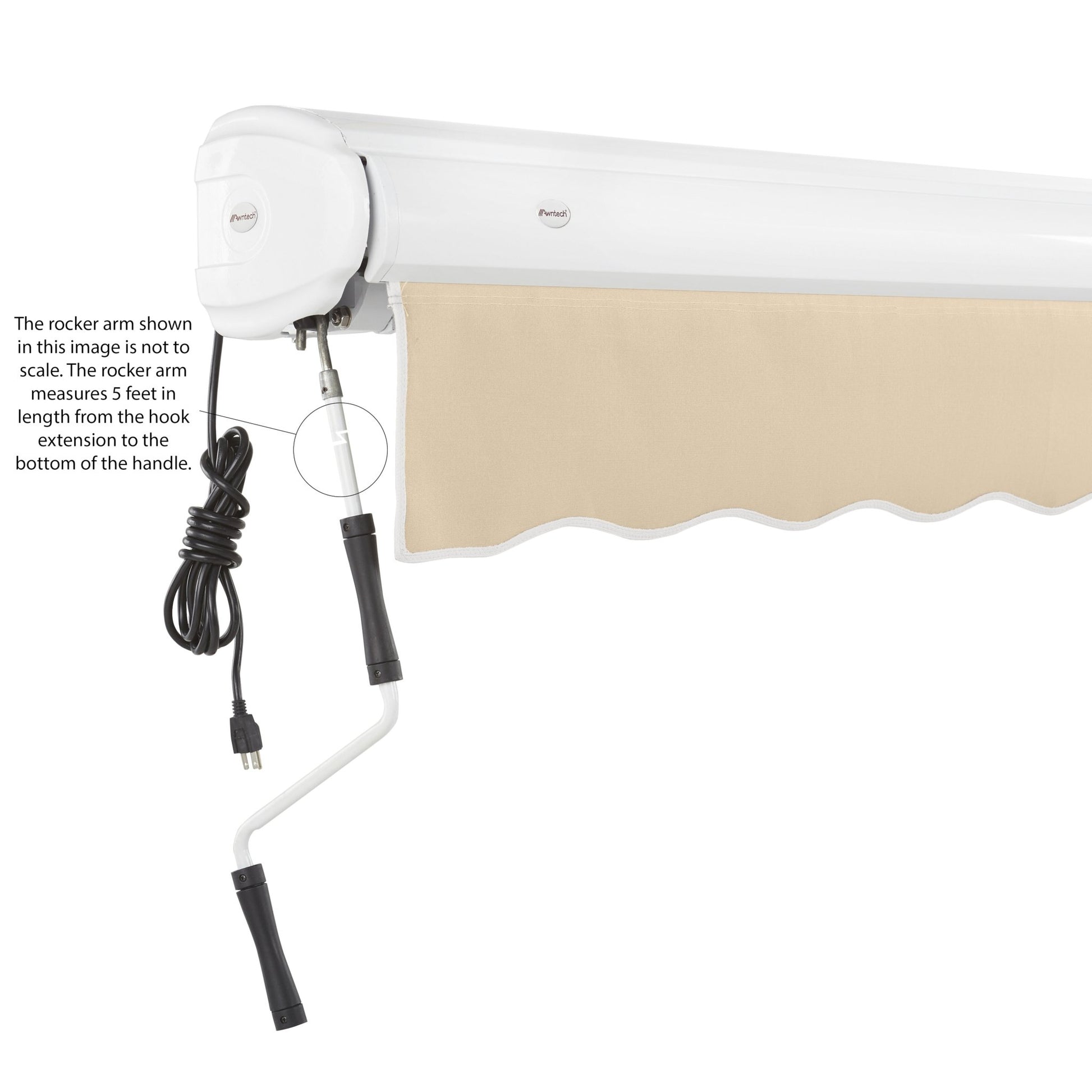 Key West® Left Motor Awning - Awntech Corporation