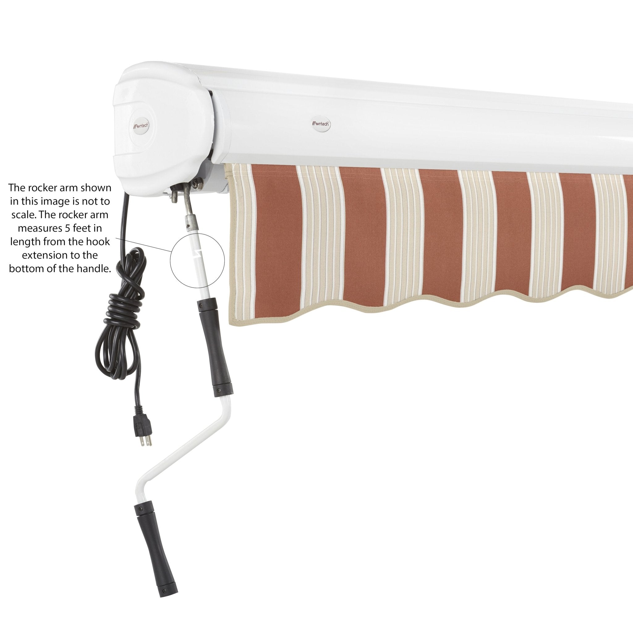 Key West® Left Motor Awning - Awntech Corporation