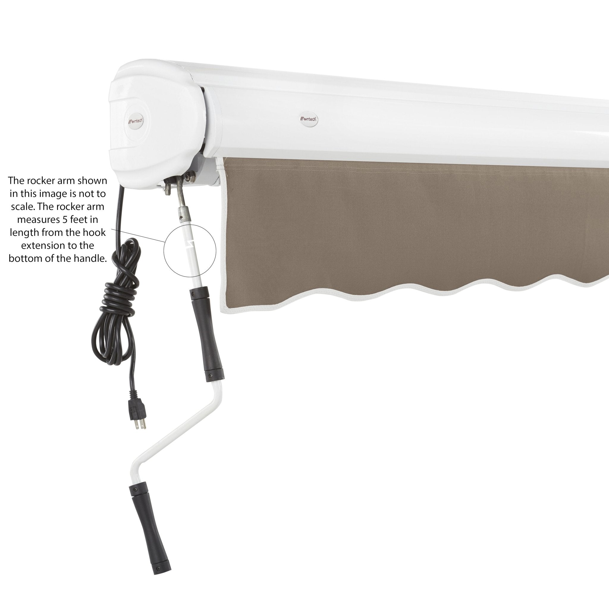 Key West® Left Motor Awning - Awntech Corporation