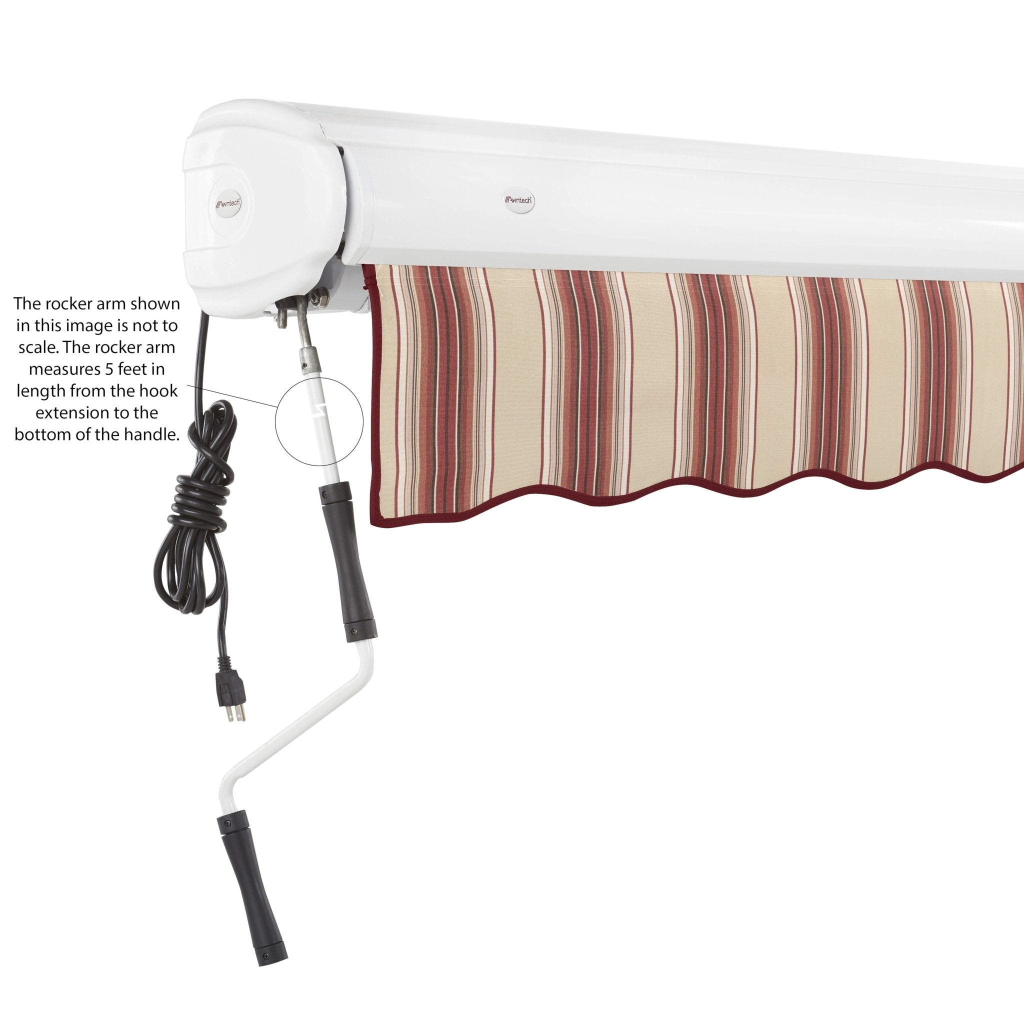 Key West® Left Motor Awning - Awntech Corporation