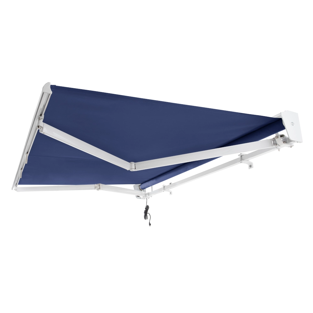 Linen 14 ft Destin with Hood Manual Retractable Awning 120 in. Projection 